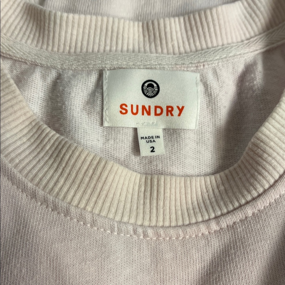 Sundry White and Pink‎ Tie-Dye Crew Neck Sweater Size M - Picture 3 of 6